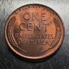 1957-P Lincoln Cent, Wheat Penny, Amazing Luster Red, Mint State MS Uncirculated