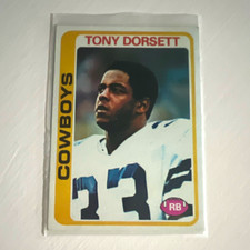 Topps 1978 Topps Tony Dorsett Rookie Base #315 Dallas Cowboys Football Card. rookie card picture