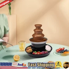 3 Tier Stainless Steel Luxury Cheese Cascading Fondue Chocolate Fountain Machine