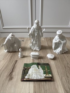 Dept 56 To Honor Him 3 Wise Men Nativity Set 78622 7 Pcs Winter Silhouette 1999