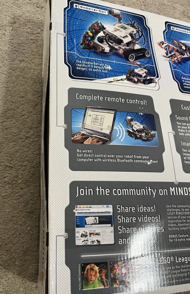 LEGO 8547 MINDSTORMS Nxt 2.0 Factory Sealed Brand New (Dented Box) 2009! - Image 3 of 4