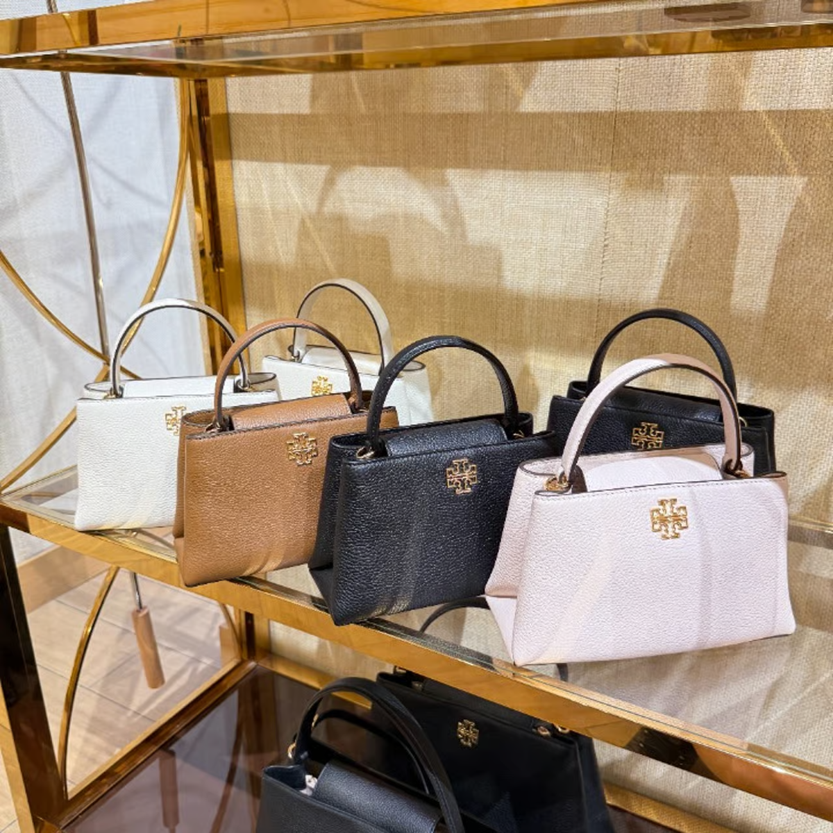 Tory Burch Britten Mini Satchel 160641 Pebbled Leather $400 | eBay