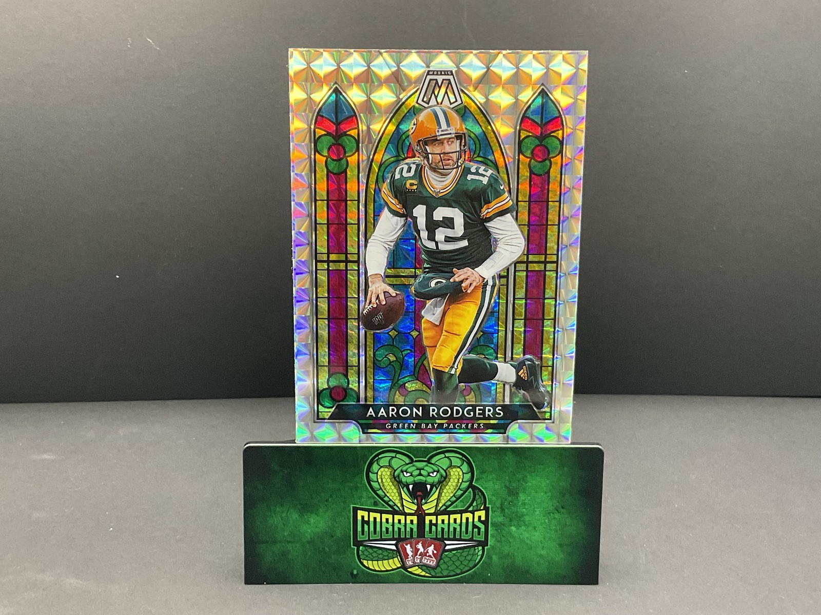 2020 Panini Mosaic Aaron Rodgers #SG6 Stained Glass