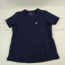 FIGS Women's Catarina One-Pocket Scrub Top  - blue M womens 7013