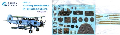 Quinta Studios 1/32 FAIREY SWORDFISH Mk.II 3D DECAL COLORED INTERIOR SET Trumpet
