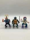 Vtg 1980's Teenage Mutant Ninja Turtles Figure Scumbag Leonardo Baxter Stockman
