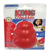 Kong For Dog Red Rubber Dog Toy Medium 1 pk