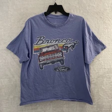 Junk Food Mens T Shirt Purple Graphic Medium Cotton Short Sleeve Crew Neck