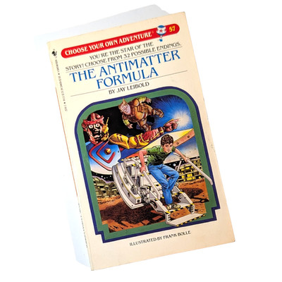 Choose Your Own Adventure The Antimatter Formula, 57, Vintage 1st Printing, 1986