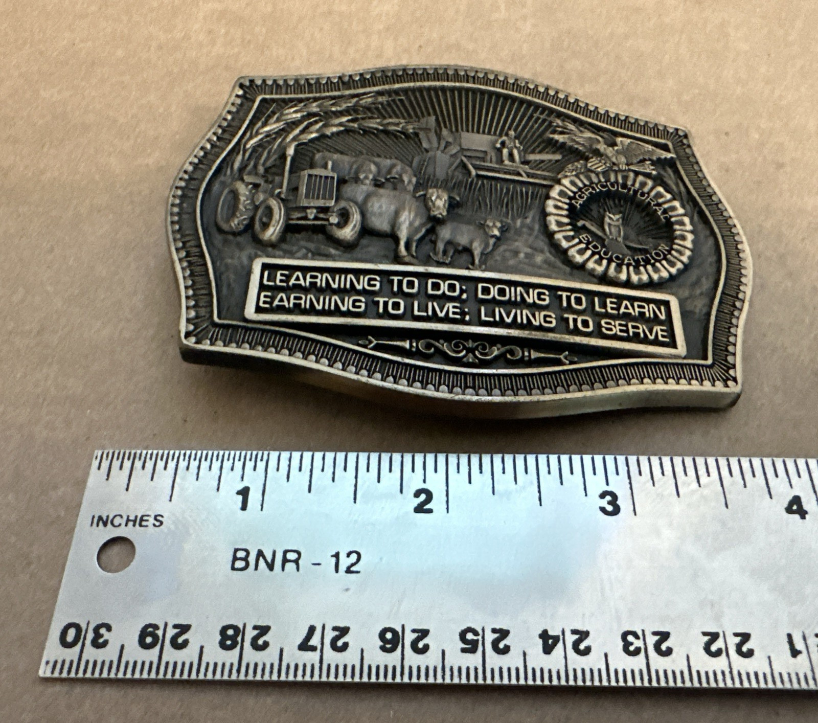 Agricultural Education Solid Brass Commemorative … - image 6