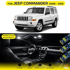 11 X Ultra White Led Lights Interior Package Kit For 2006 - 2010 Jeep Commander