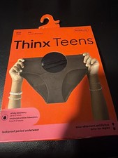 Thinx Teens Briefs Leakproof Period Underwear, Size M/11-12