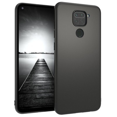 Für Xiaomi Redmi Note 9 / Redmi 10X 4G Schutzhülle TPU Tasche Etui Matt Schwarz