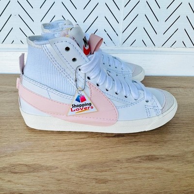  Nike Blazer MID 77 Jumbo 6.5 Mens Shoes Sneakers White Pink Leather DQ1471-101 