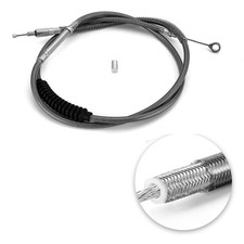 Mofun Stainless Steel Clutch Cable Motorcycle 68 11/16" Length Fit 10" 12" 14...