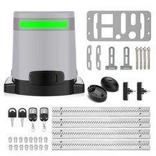 Blütezeit Sliding Gate Opener 1400LB WiFi/Solar Power/Battery Backup Incl. Racks