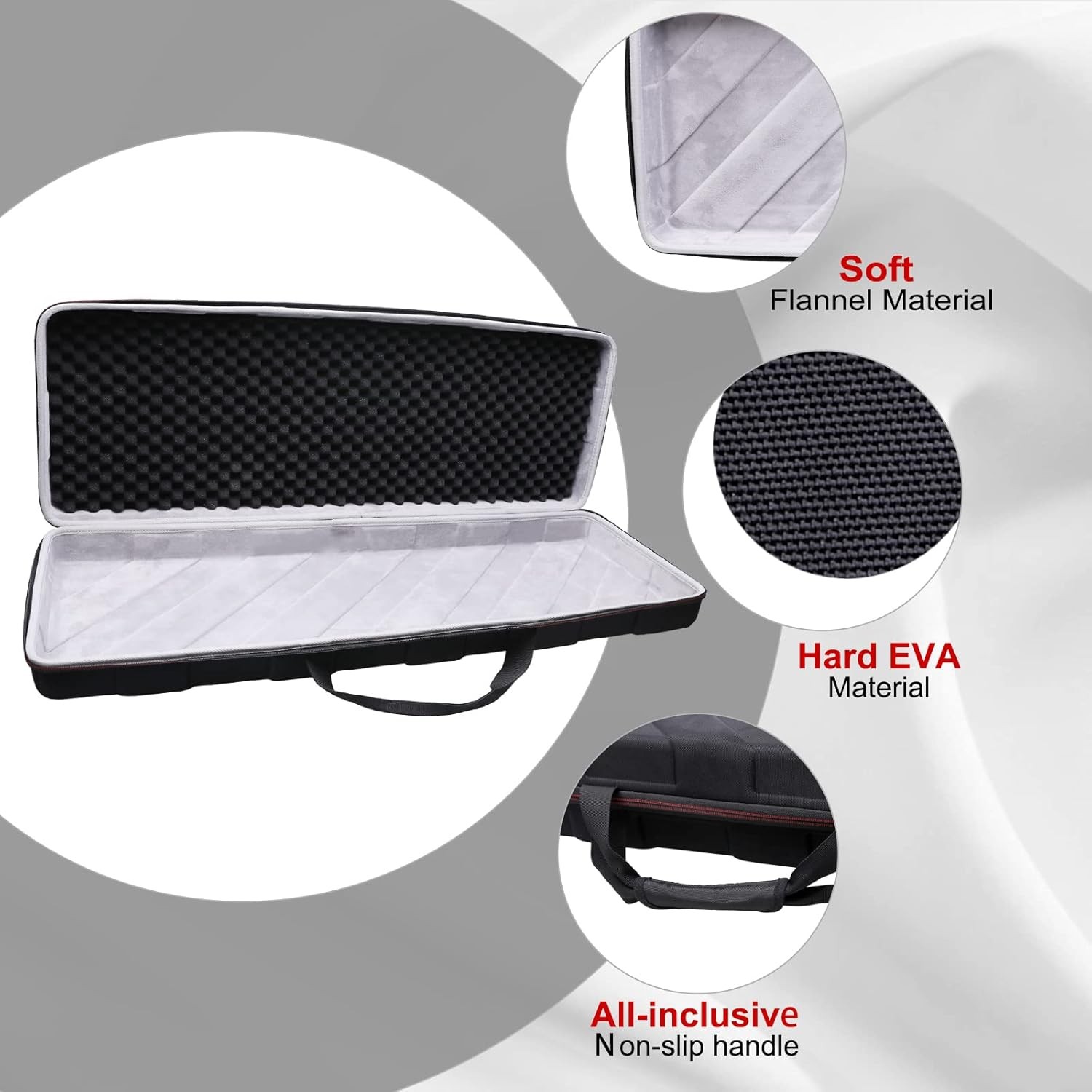 LTGEM Controller Case for Alesis V49 MKII USB MIDI 33.1" L X 11.4" W X 4.5" H 