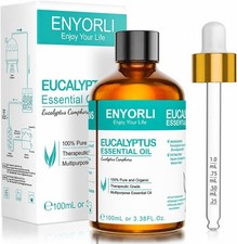 Essential Oil 3.38 fl oz / 100ml, Natural Eucalyptus Oil for Diffuser