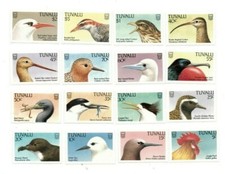 Tuvalu 1989 - Birds - Set of 16 Definitive Stamps - Scott #469-84 - MNH