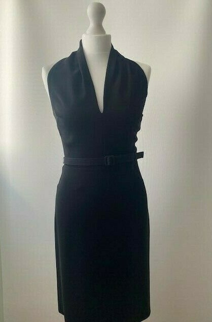 GUCCI, Elegant black jersey dress,  size 36, UK  6 - 8
