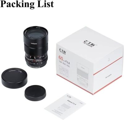 7artisans 60mm F2.8 Macro 2X Full Frame Large Aperture Lens for