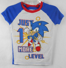 Sega Sonic the Hedgehog Short Sleeve Boys Size M 8 Cotton Pajama Shirt Just 1