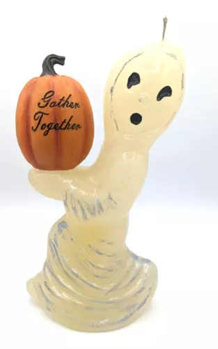 VINTAGE GURLEY HALLOWEEN GHOST & JOL STORE DISPLAY CANDLE DECORATIONS LARGE!