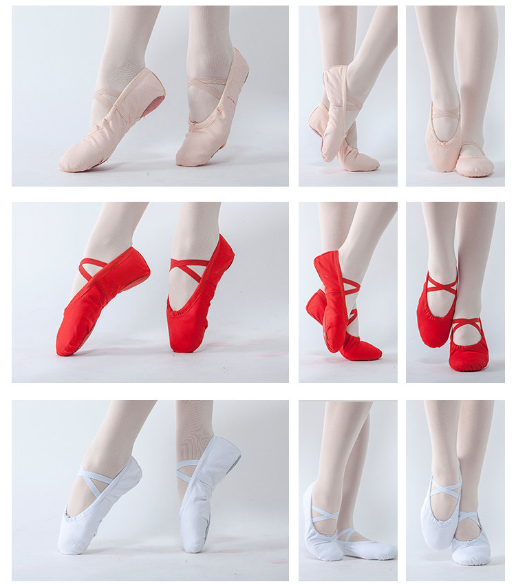 SAOLA Nuove scarpe da ballo balletto tela suola spaccata morbida bambino bambina bambini 8 14 regalo