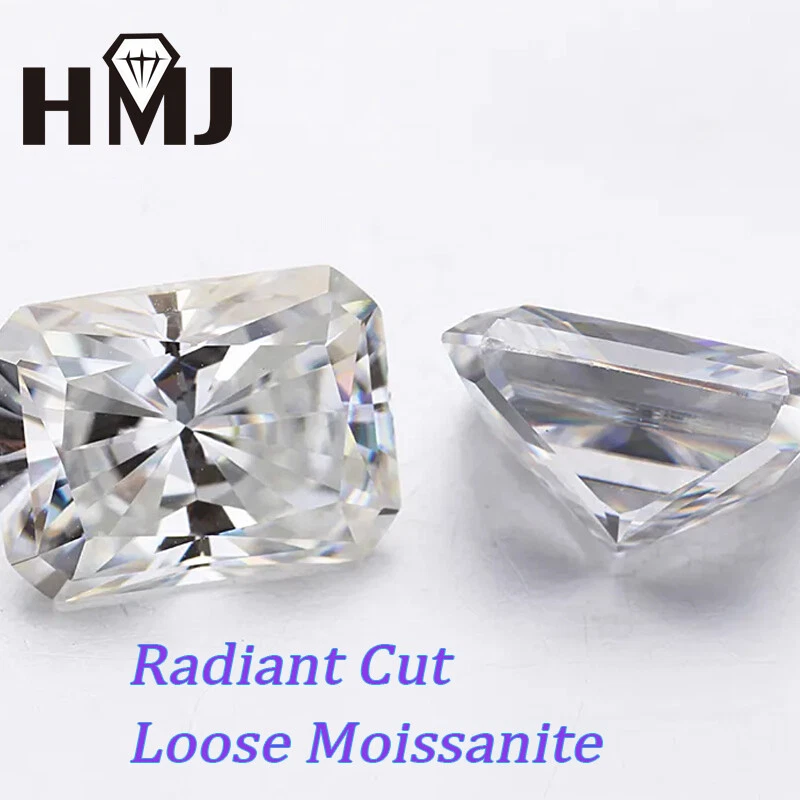 0.5-10ct Radiant Loose Moissanite Diamond Stone White D VVS1 With Certificate - Image 4 of 4