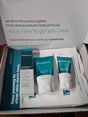 Proactiv MD 3 Step Acne Treatment Kit 30 Day Supply 02/2025 New Sealed