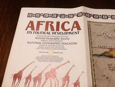 National Geographic Map: Africa It's Political Developement Feb1980