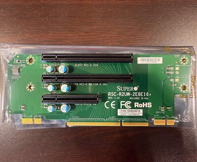 Supermicro RSC-R2UW-2E8E16+ 2U LHS WIO PCI-Express x8 and x16 Riser Card