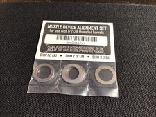 Muzzle Device Alignment Set 1/2x28 Threaded Barrels Shim Kit 5MDAS221