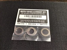 Muzzle Device Alignment Set 1/2x28 Threaded Barrels Shim Kit 5MDAS221