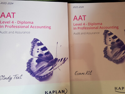 AAT LEVEL 4 KAPLAN AUDIT AND ASSURANCE (2 BOOK SET) (STUDY TEXT & EXAM KIT)