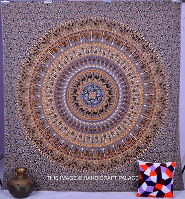 Urban Outfitters Tapestry Wall Hanging Elephant Mandala Indian Hippie ...