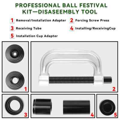 DAYUAN Ball Joint Press & U Joint Removal Tool Kit with 4x4 Adapters