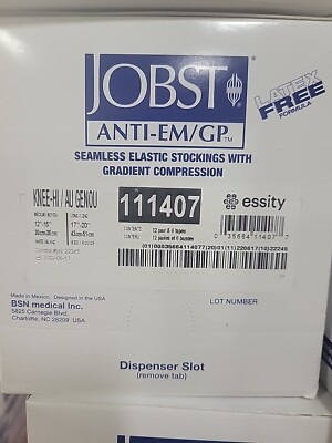 Jobst Compression Stockings Knee-Hi Medium Long case of 12, 111407