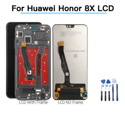 OLED Touch Screen Digitizer for Huawei Honor 8X w/ Frame LCD Display Replacement