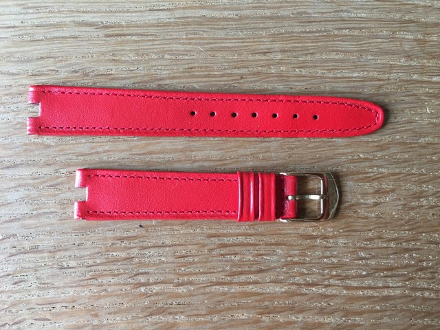 red leather strap