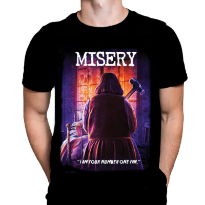 Wild Star Hearts Misery Number One Fan Horror T-Shirt Schwarz   Kurzarm   S-5XL