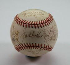 1997-98 Cincinnati Reds Team Autographed Signed Baseball AMCo COA 15251