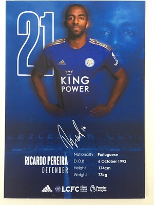 Offizielle AK Autogrammkarte *RICARDO PEREIRA* Leicester City 19/20 2019/2020