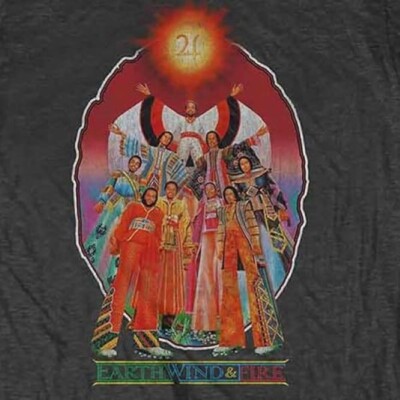 Vtg Earth, Wind & Fire Let's Groove Black Cotton All size S-5XL T-Shirt 1HRL230