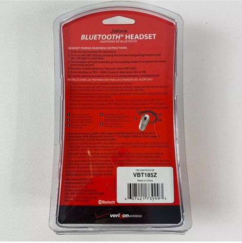 Auriculares Bluetooth Jabra - Universal - VBT185Z - Nuevos Precintados - Imagen 2 de 2