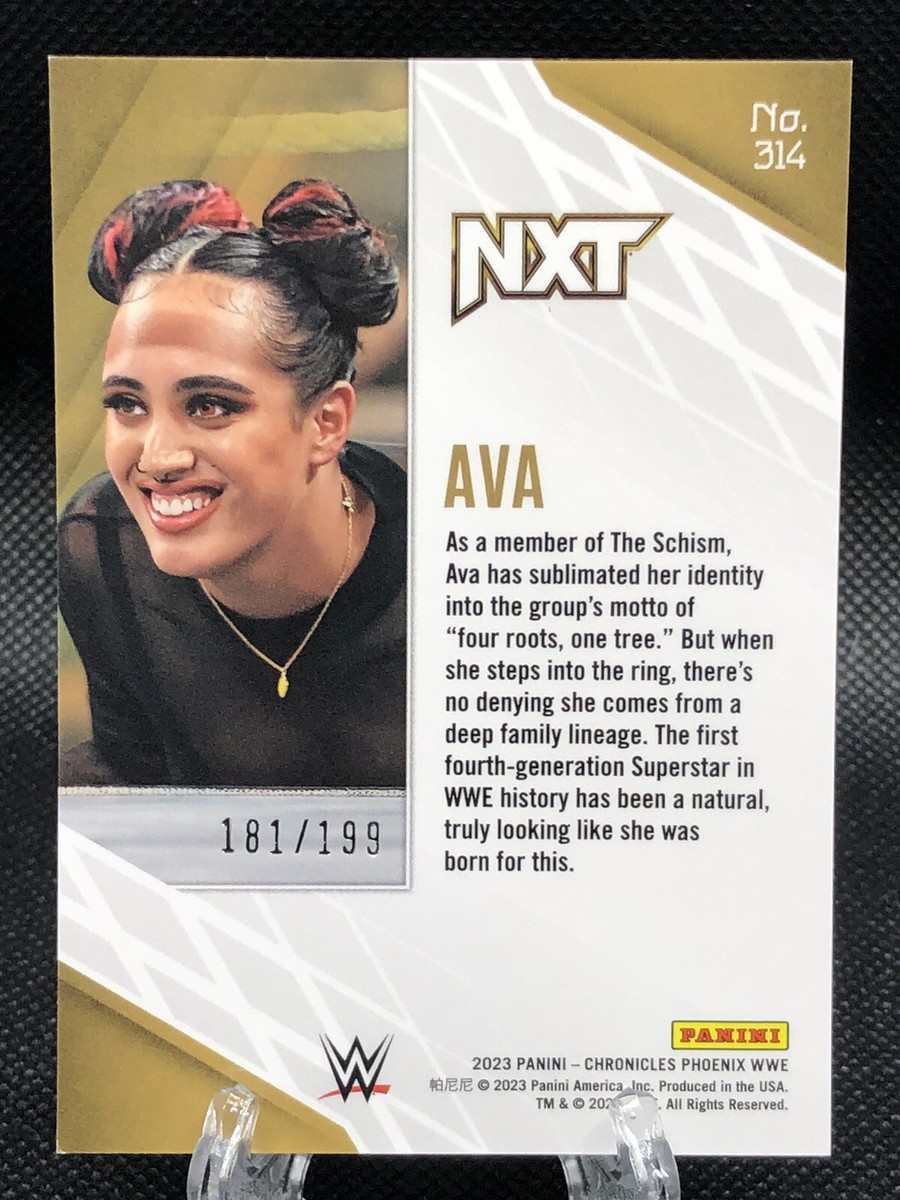 2023 WWE Panini Chronicles AVA Phoenix Pink Parallel /199 RC