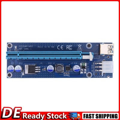 60cm PCI-E Riser1 X 16 X PCI-E USB 3.0 009S Karte Adapterkabel für BTC Miner DE