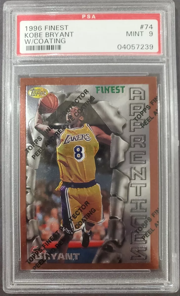 1996 TOPPS FINEST KOBE BRYANT RC PSA9