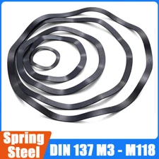 Wave Washers M3 M4 M5 M6 - M118 Spring Steel Wavey Crinkle Spring Gasket Black