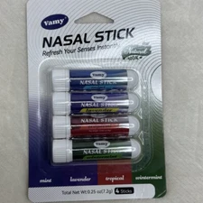Nasal And Sinus Relief Sticks 4 Pack Aromatic Vapor Vamy Natural